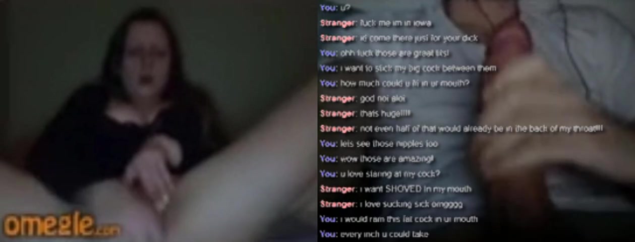 [Omegle Porn] Masturbating to Big Cock