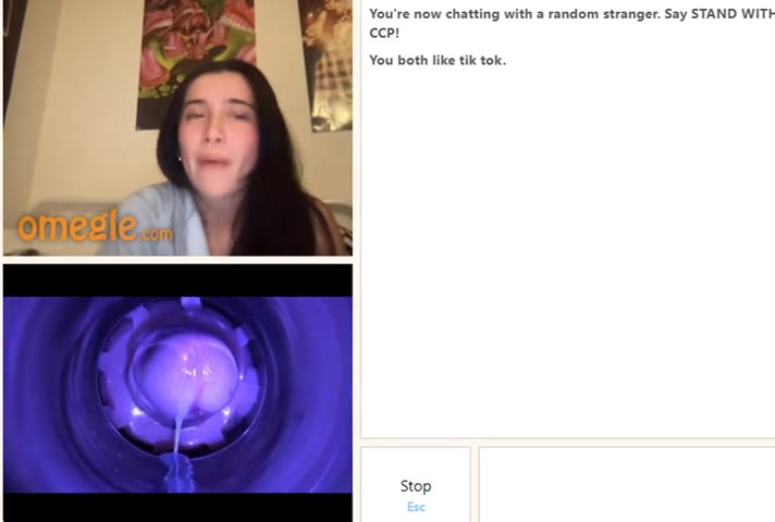 Omegle Porn Reaction – Cumming in Fleshlight