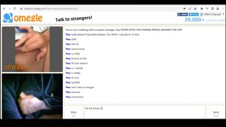 Omegle Porn RobeMan Cum 4 (Bbw Rubs Pussy)