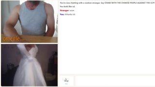 Omegle Porn Sissy Bride Makes Guy Cum