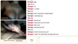 Omegle Porn Teen Show Massive Perky Tits for my Cum