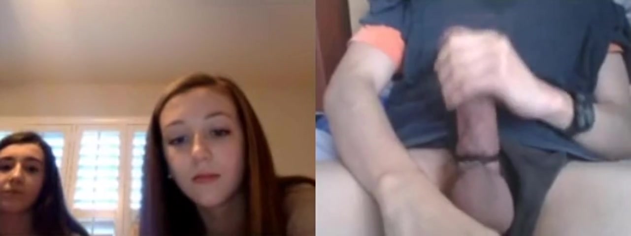 [Omegle Porn] Teens Watch him Cum on Webcam