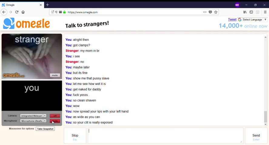 [Omegle Porn] Tiny & Tight Pussy Dildo Penetration