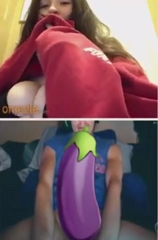 Omegle Porn big tits teen chats with hung guy