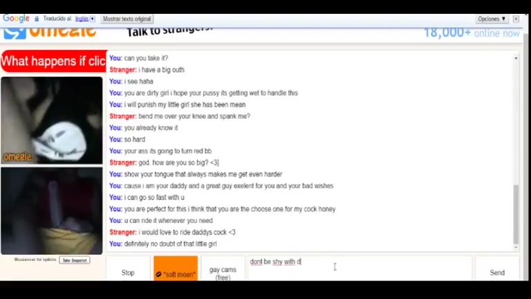 Omegle Porn cute teen masterbates for big cock