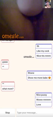 Omegle Porn girl masturbating with toy part1
