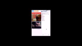 Omegle Porn masturbation with black girl with big ass