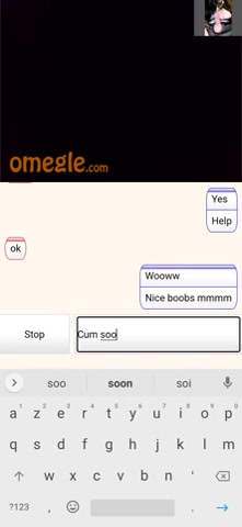 Omegle Porn nice young Ebony tits