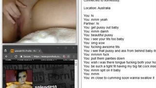 Omegle Porn pussy flash and fingering