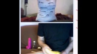 Omegle Porn self suck reaction and dildo ben pdm