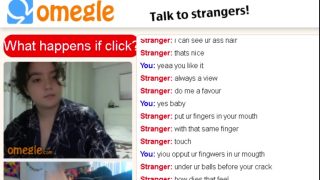 Omegle Porn slut shows tits