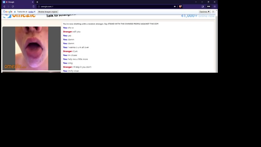 Omegle Porn teen with freckles wanted my cum