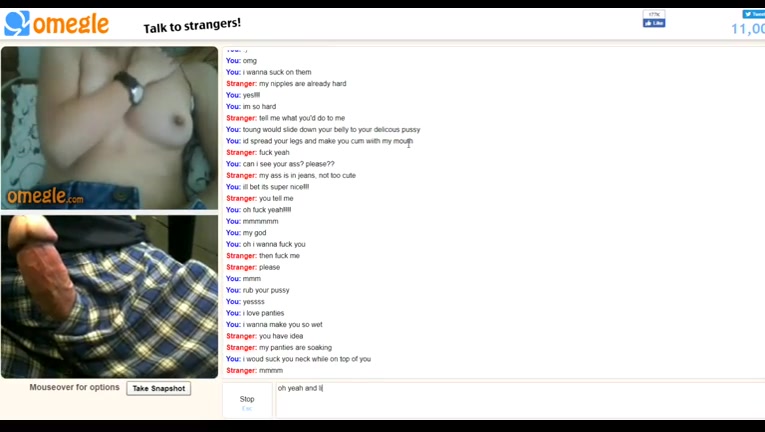 Omegle Porn teen with glasses