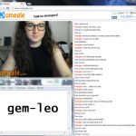 Omegle Rubs Her Pussy over shorts