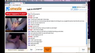 Omegle babe cummed with her magic wand video