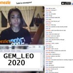 Omegle hot black teen takes her shirt off