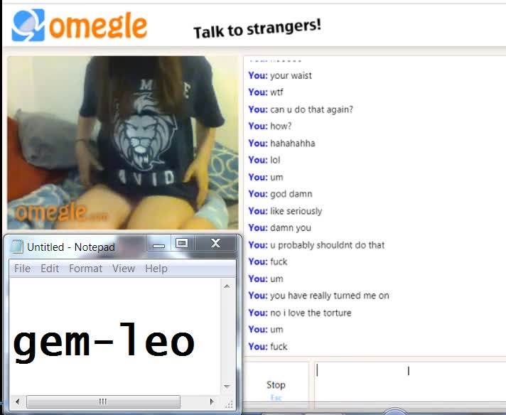 Omegle humps her pillow to orgasm