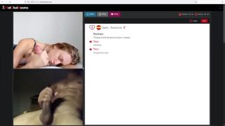 Perfect Blonde sucking big dick on webcam