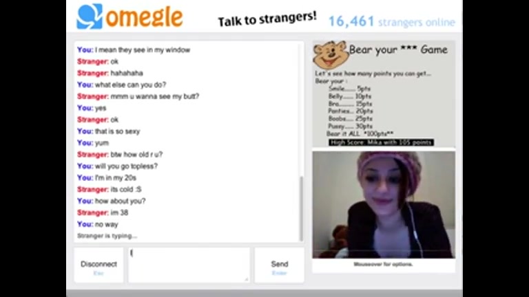 Petite Omegle Porn teen strips for cam
