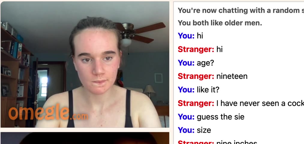 Pretty teen loves Big cock on omegle