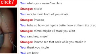 Sexy Nicole gets her tits out on Omegle Porn