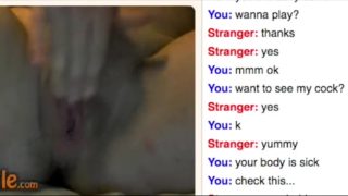 Sexy omegle vibe play anal finger