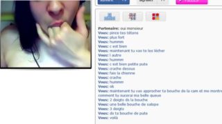 Submissive french girl on webcam