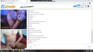 Submissive girl plays on omegle