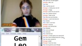 Teen playing in omegle