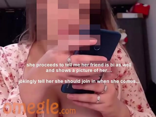 Two friends on omegle flash before the club