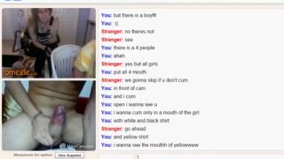 Two horny omegle girls want my cum