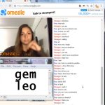 hottie dances on omegle and plays with giant tits