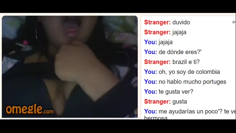 omegle 18yo Girl from Brasil Masturbates