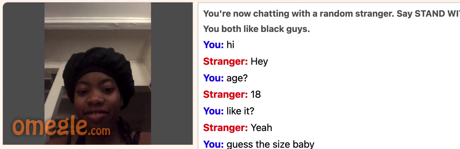 omegle ebony bbc reaction