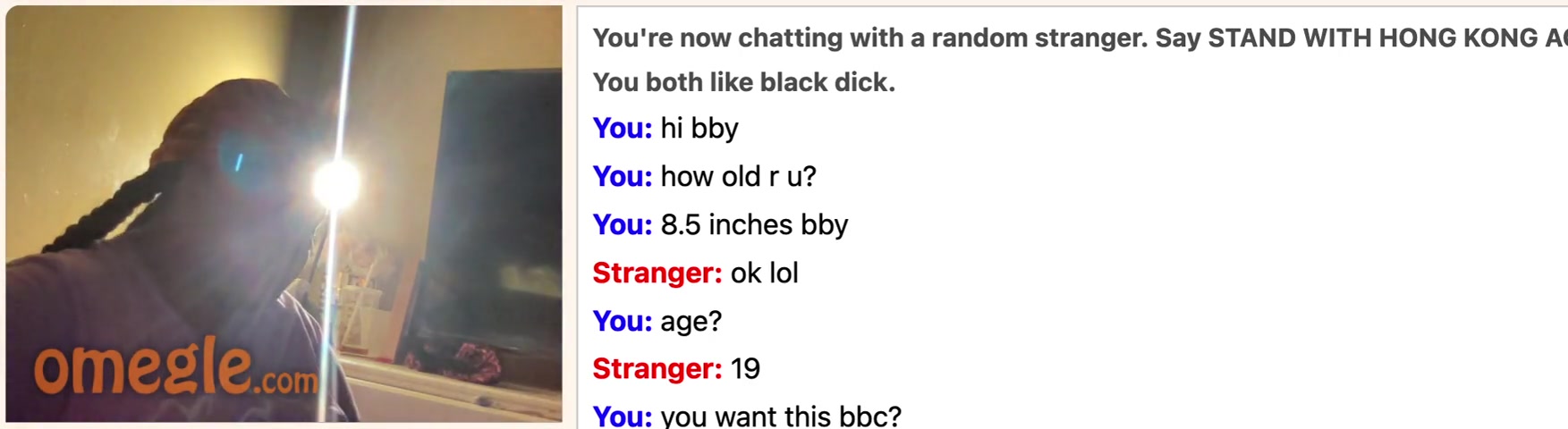 omegle ebony cheats on bf for bbc
