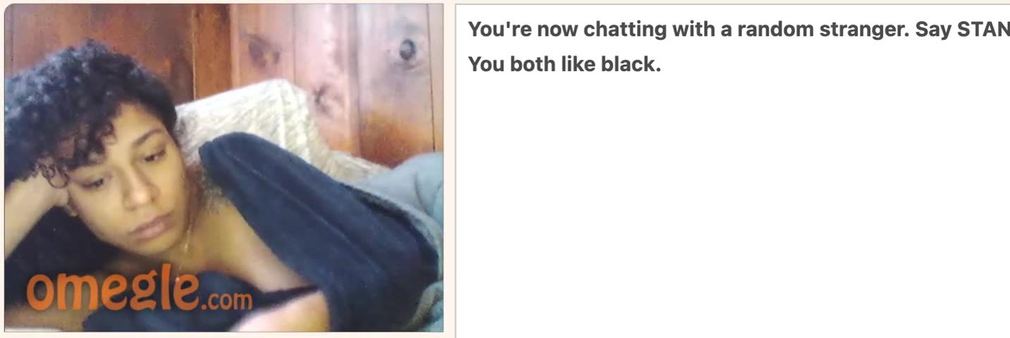 omegle ebony nip slip