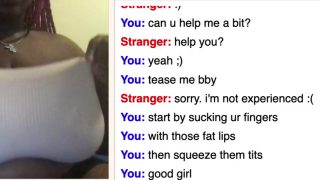 omegle ebony with massive tits pt3