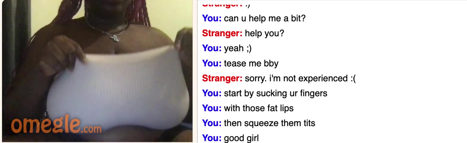 omegle ebony with massive tits pt3