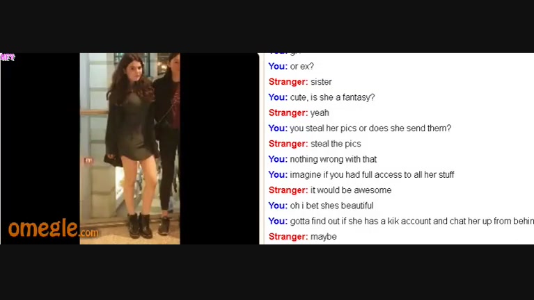 omegle, guy showing off sisters pics non nude