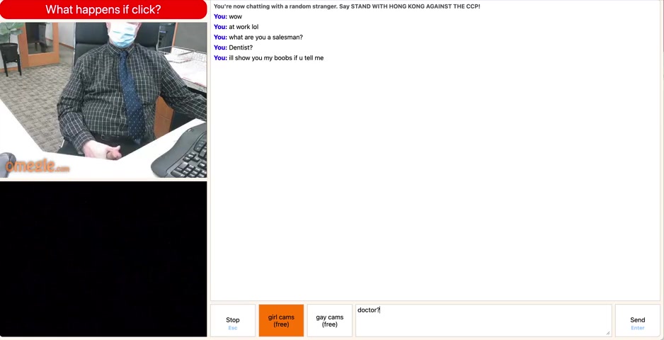 omegle horny at the office