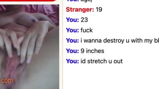 omegle slut cums and moans for bbc (bad sound)