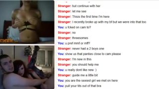 omegle teen girl gets nasty