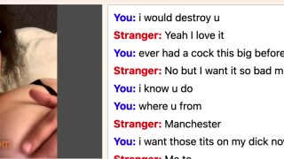 omegle white slut wants bbc inside her