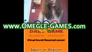 sexy young teen plays omegle game