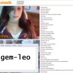 teen feels herself up on omegle