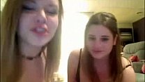 Two Teens Teasing On Webcam