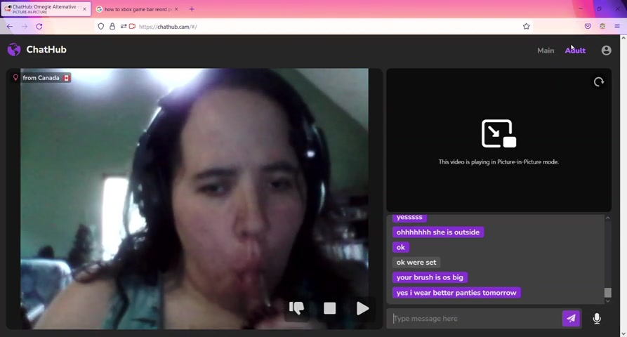 ugly girl licks brush thats covered in pussy juice