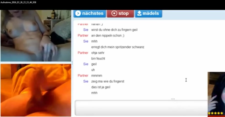 very horny Omegle Porn girl fucks herself to orgasm